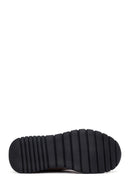 Erkek Vizon Bağcıklı Nubuk Deri Casual Sneaker | Derimod