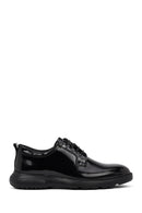 Men's Black Lace-Up Thick-Soled Leather Casual Shoe | Derimod