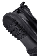 Men's Black Lace-Up Thick-Soled Leather Casual Shoe | Derimod