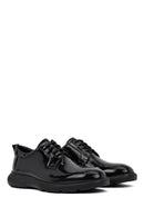 Men's Black Lace-Up Thick-Soled Leather Casual Shoe | Derimod
