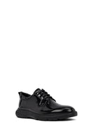 Men's Black Lace-Up Thick-Soled Leather Casual Shoe | Derimod