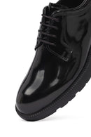 Men's Black Lace-Up Thick-Soled Leather Casual Shoe | Derimod