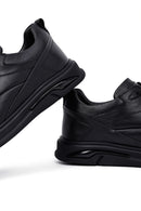 Erkek Siyah Bağcıklı Deri Casual Sneaker | Derimod