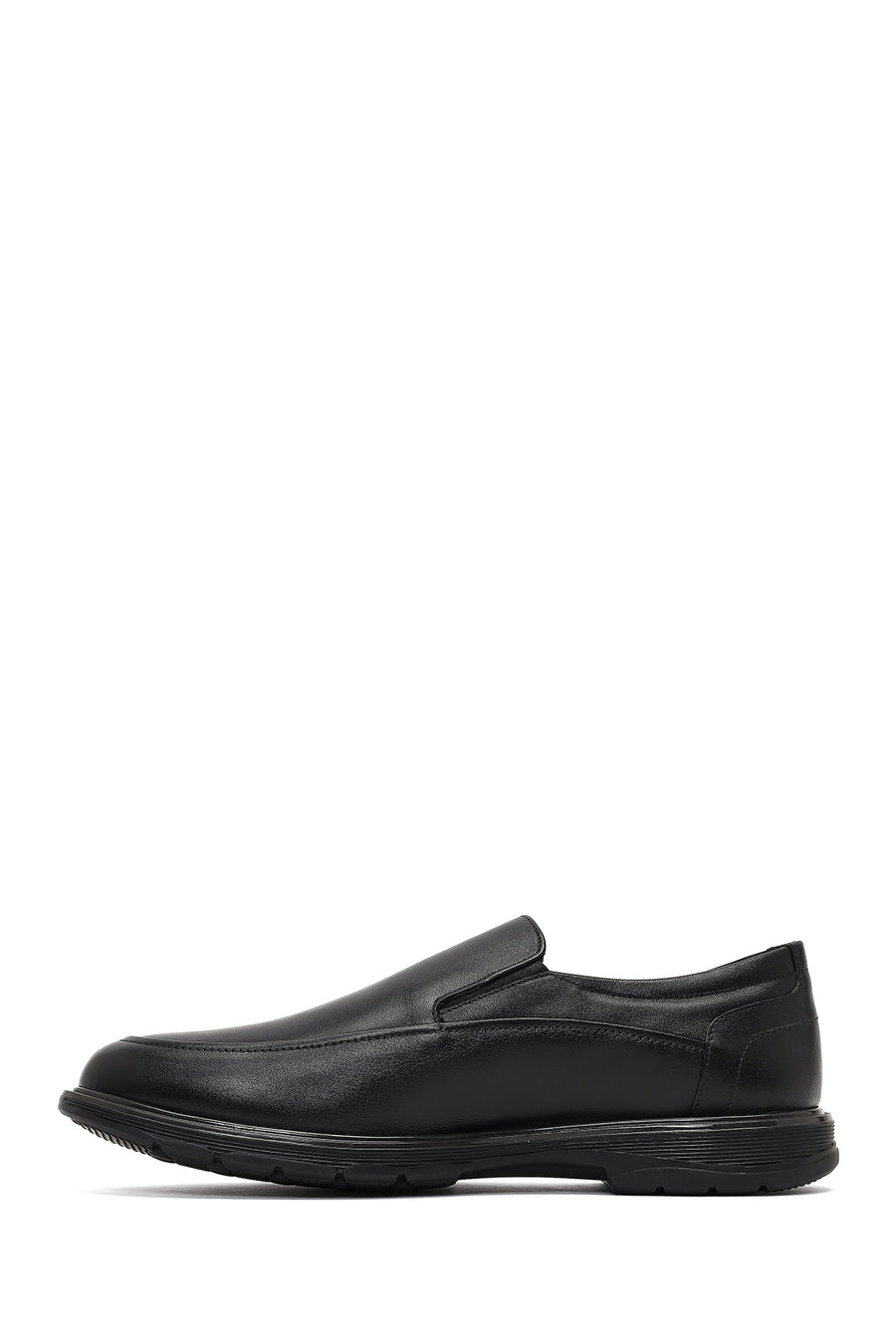 Men's Black Leather Casual Shoes