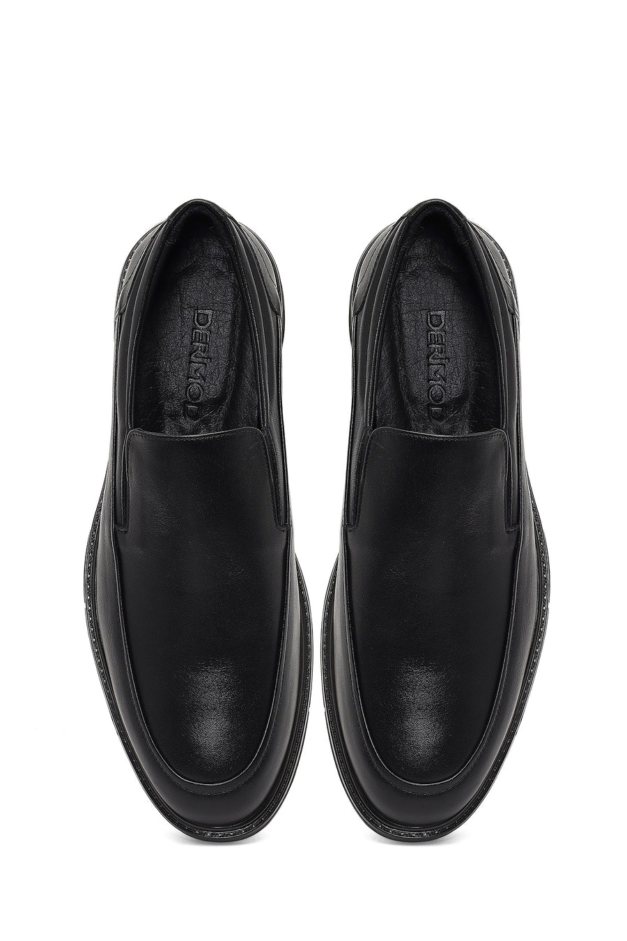 Men's Black Leather Casual Shoes