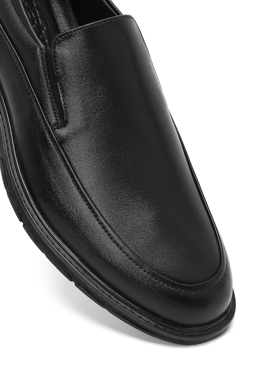 Men's Black Leather Casual Shoes