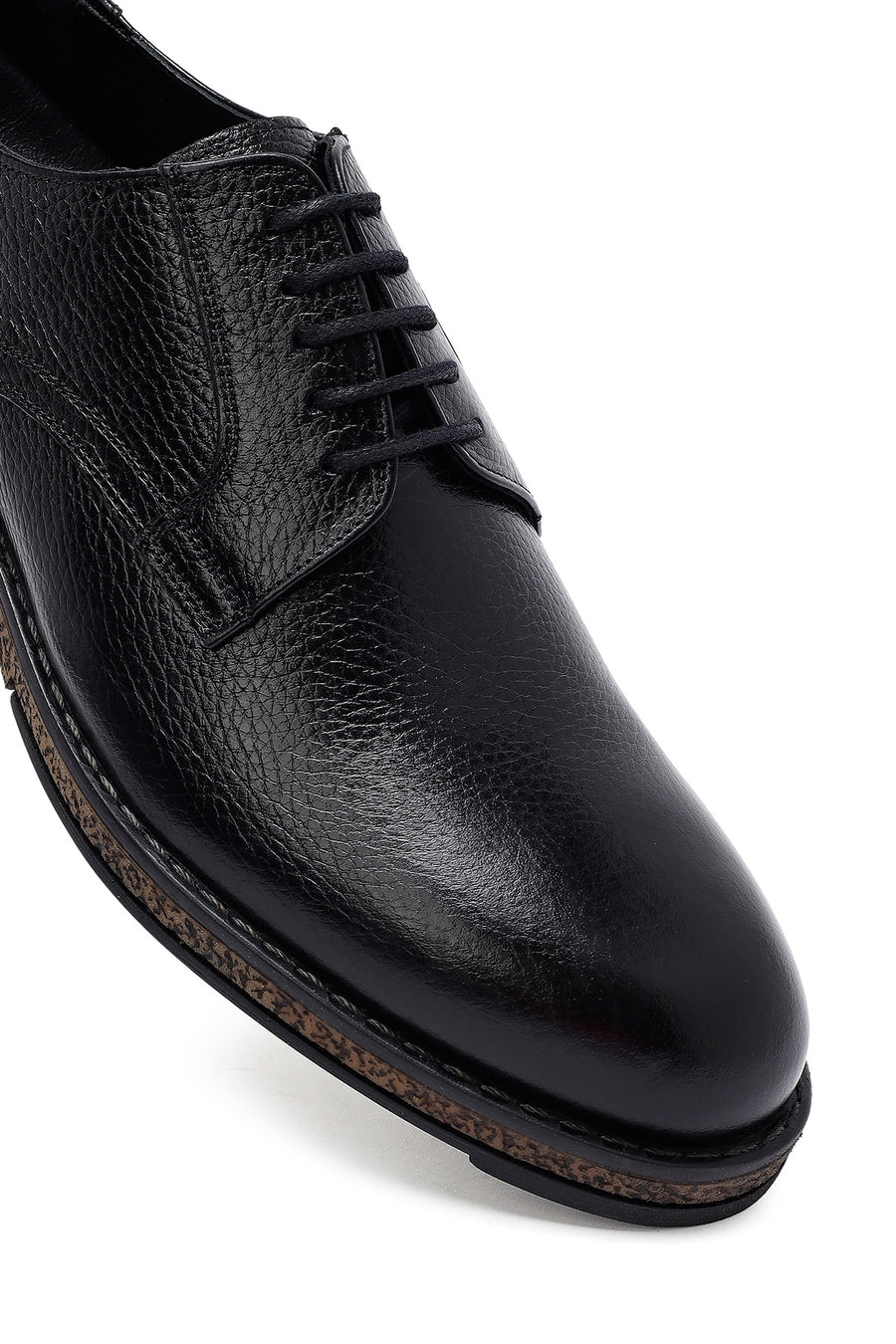 Men's Black Lace Up Leather Casual Shoes