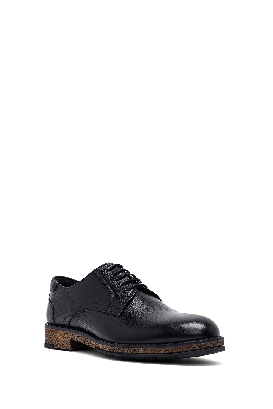 Men's Black Lace Up Leather Casual Shoes