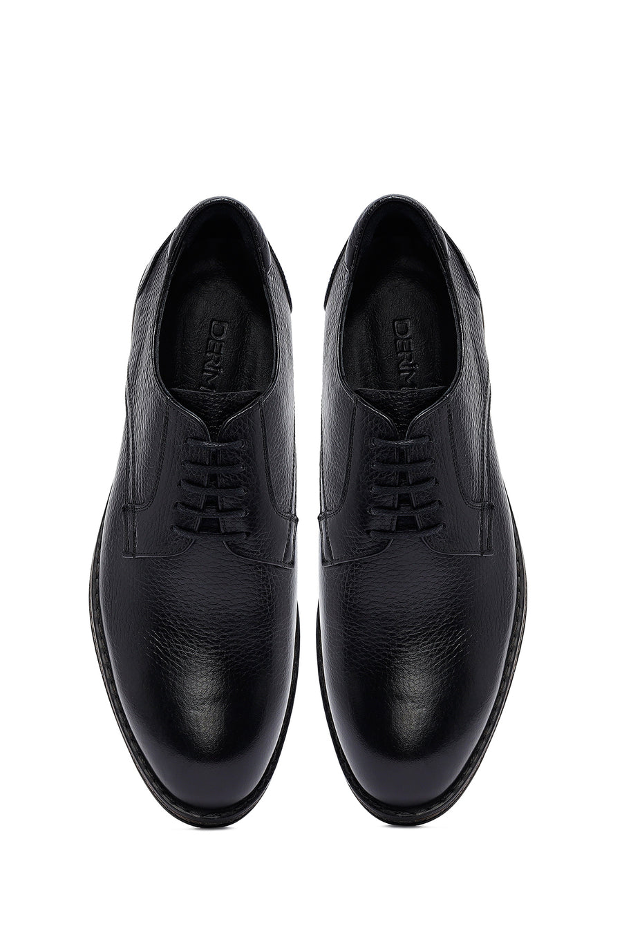 Men's Black Lace Up Leather Casual Shoes