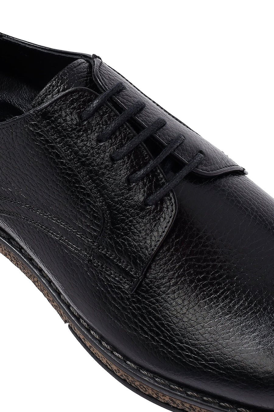 Men's Black Lace Up Leather Casual Shoes