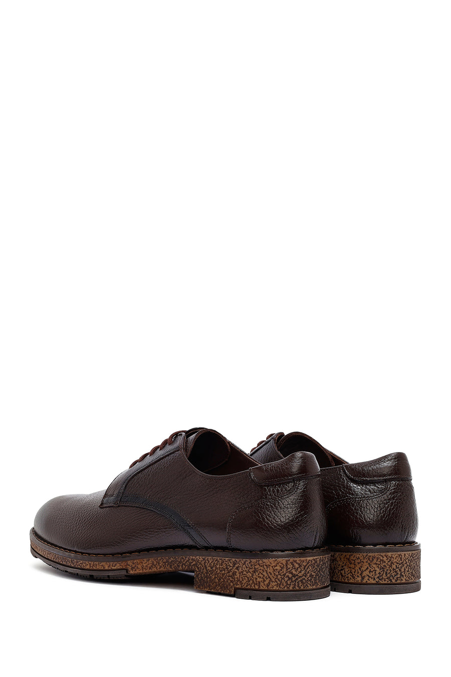 Men's Brown Lace Up Leather Casual Shoes