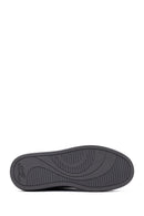 Men's Black Lace-Up Thick-Soled Leather Sneaker | Derimod