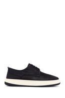 Men's Black Lace-Up Thick-Soled Leather Casual Shoes | Derimod