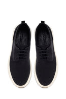 Men's Black Lace-Up Thick-Soled Leather Casual Shoes | Derimod