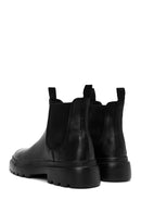 Male Black Leather Casual Chelsea Boots | Derimod