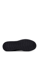 Men's Black Lace-Up Leather Casual Sneakers | Derimod