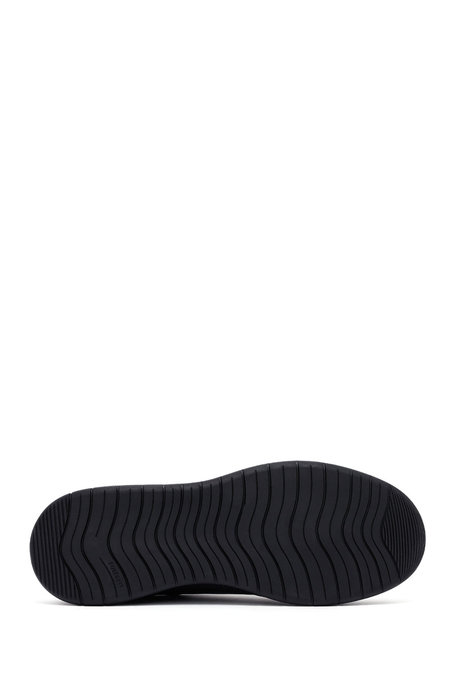 Men's Black Lace-Up Leather Casual Sneakers