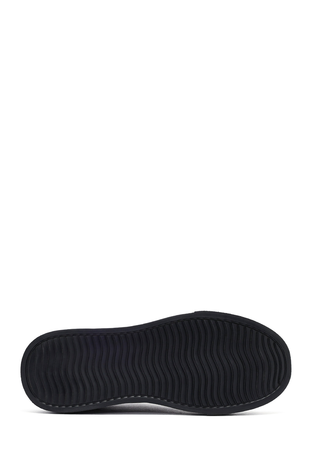 Erkek Kahverengi Bağcıklı Kalın Tabanlı Deri Sneaker