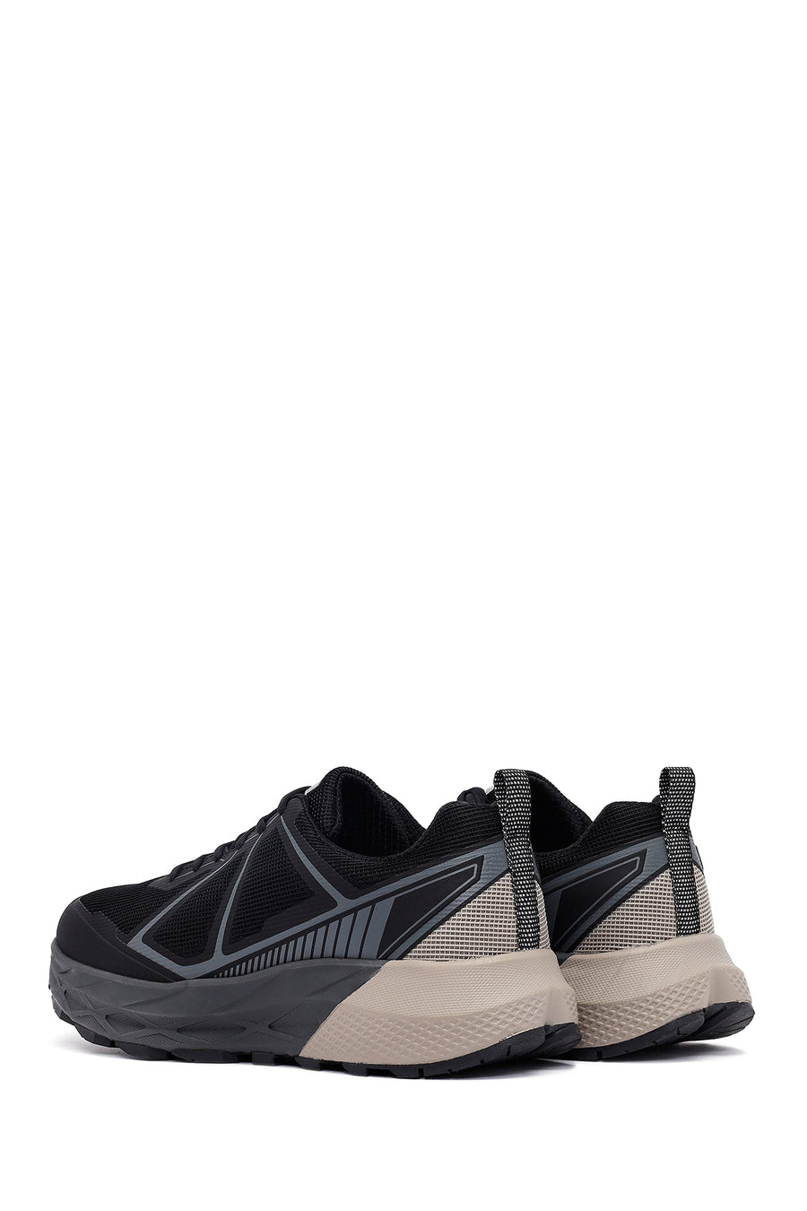 Derimod Dry Erkek Siyah Bağcıklı Kalın Tabanlı Kumaş Sneaker