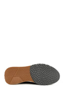 Erkek Siyah Bağcıklı Kalın Tabanlı Deri Casual Sneaker | Derimod