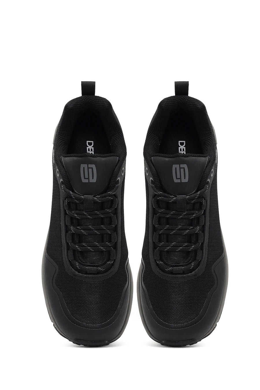 Derimod Dry Erkek Siyah Bağcıklı Kumaş Sneaker