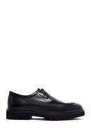 Erkek Siyah Bağcıklı Kalın Tabanlı Deri Casual Ayakkabı | Derimod