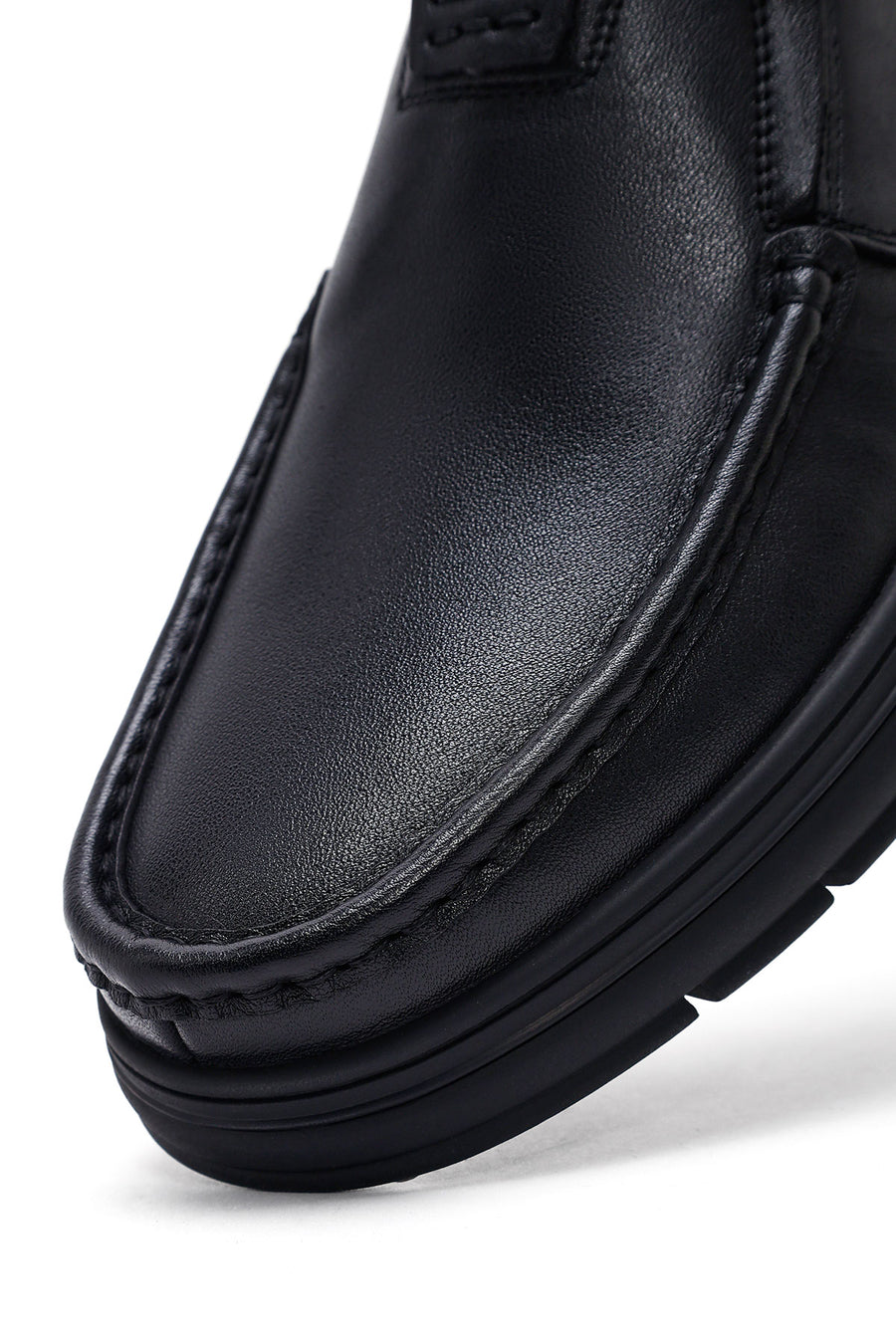 Erkek Siyah Deri Casual Loafer