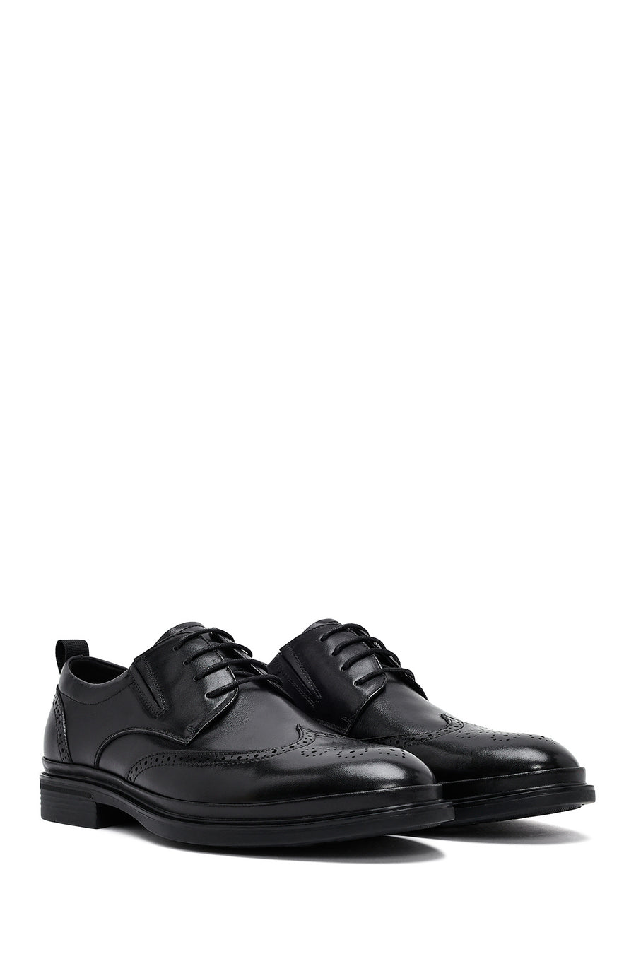 Male Black Leather Casual Shoes