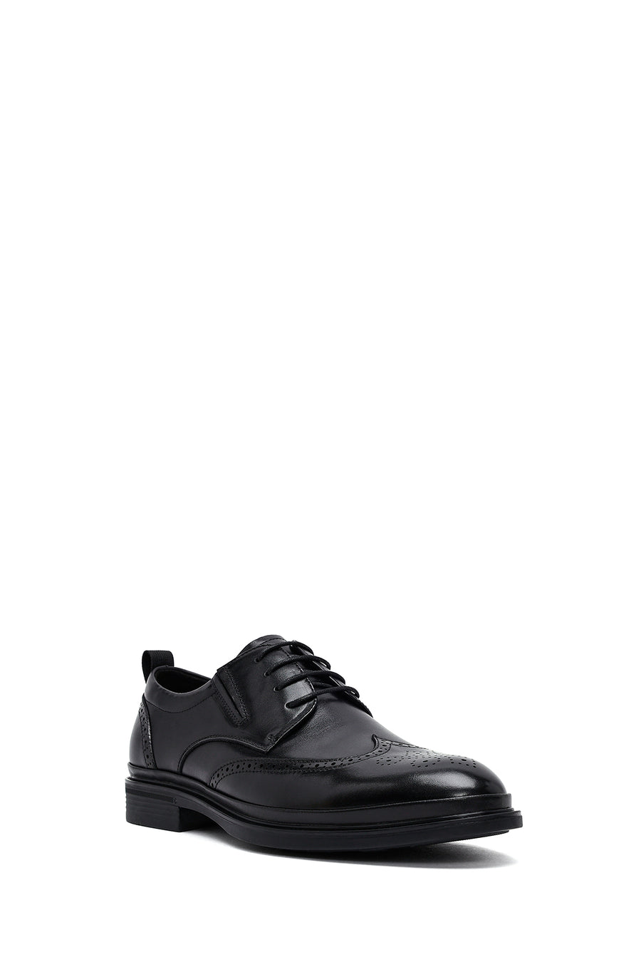 Male Black Leather Casual Shoes