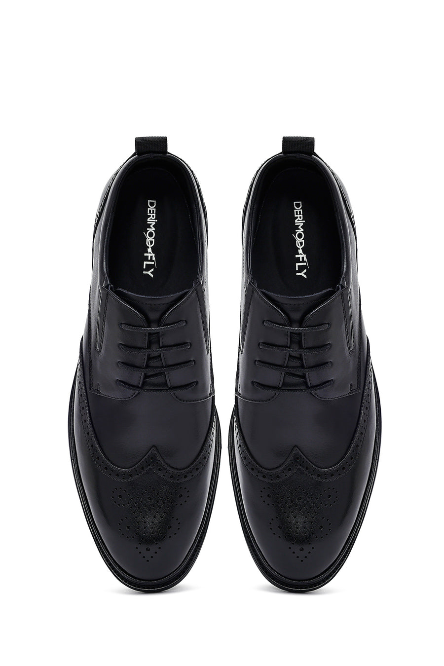 Male Black Leather Casual Shoes