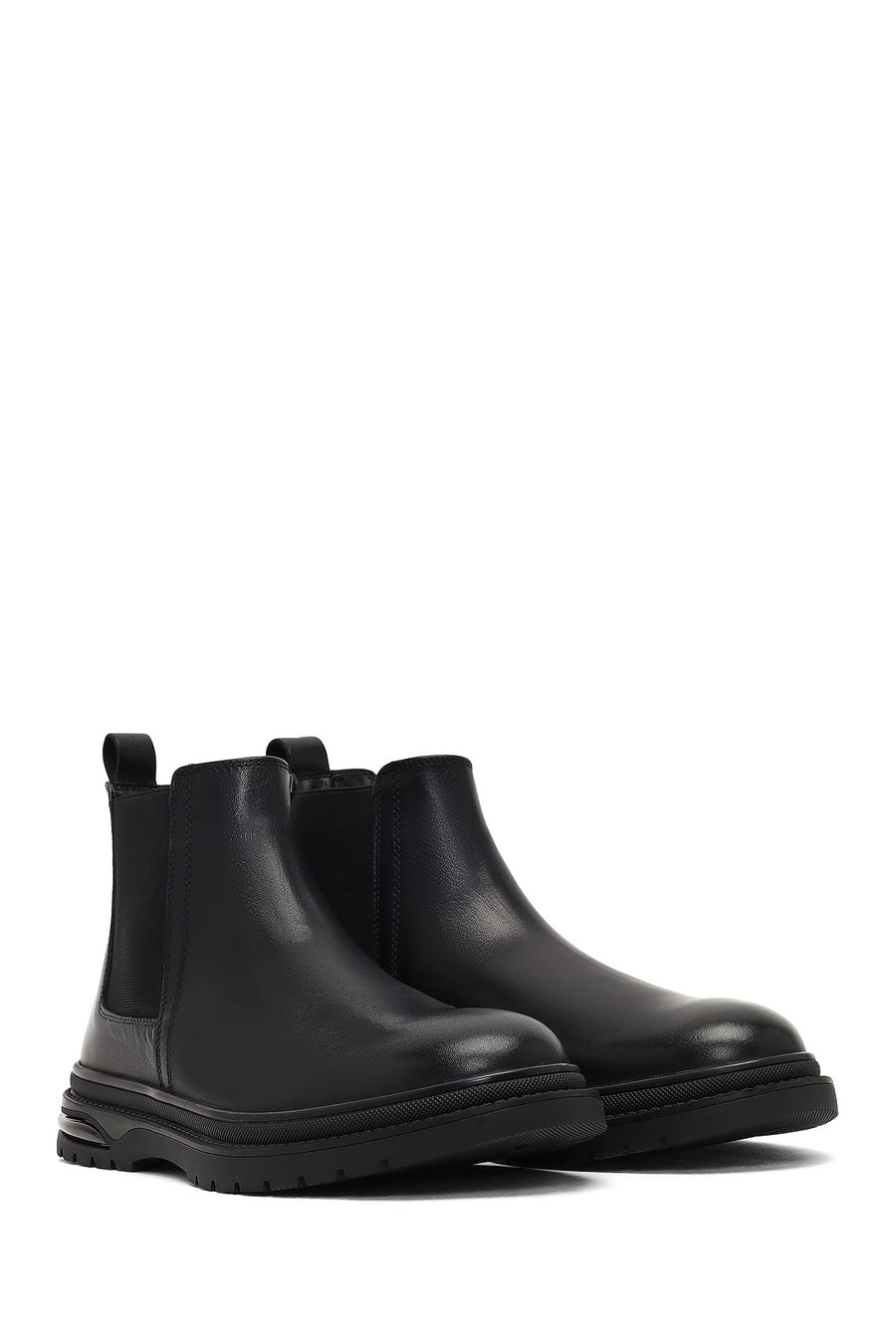 Men's Black Leather Chelsea Boot