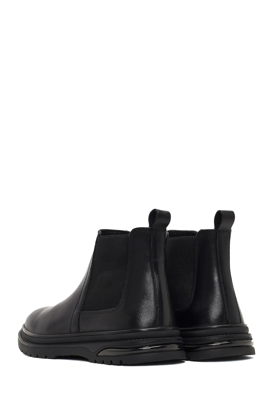 Men's Black Leather Chelsea Boot