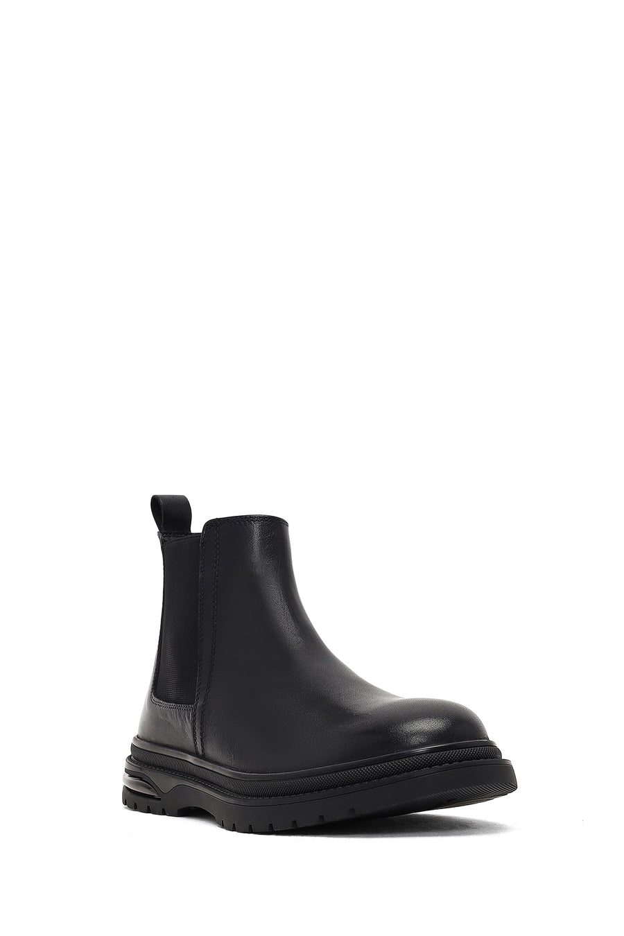 Men's Black Leather Chelsea Boot