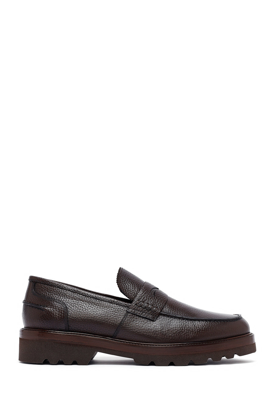 Erkek Kahverengi Deri Casual Loafer 25WFD7049FT | Derimod