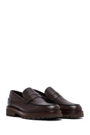 Erkek Kahverengi Deri Casual Loafer | Derimod