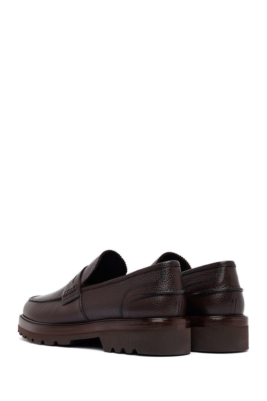 Erkek Kahverengi Deri Casual Loafer