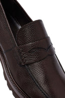 Erkek Kahverengi Deri Casual Loafer | Derimod