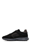 Erkek Siyah Bağcıklı Deri Sneaker | Derimod