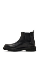 Men's Black Lace-up Leather Chelsea Boot | Derimod