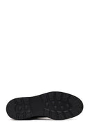 Men's Black Lace-up Leather Chelsea Boot | Derimod