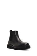 Men's Black Lace-up Leather Chelsea Boot | Derimod
