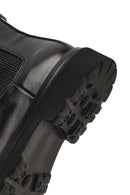 Men's Black Lace-up Leather Chelsea Boot | Derimod