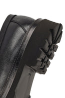 Men's Black Buckled Thick-Soled Leather Loafer | Derimod