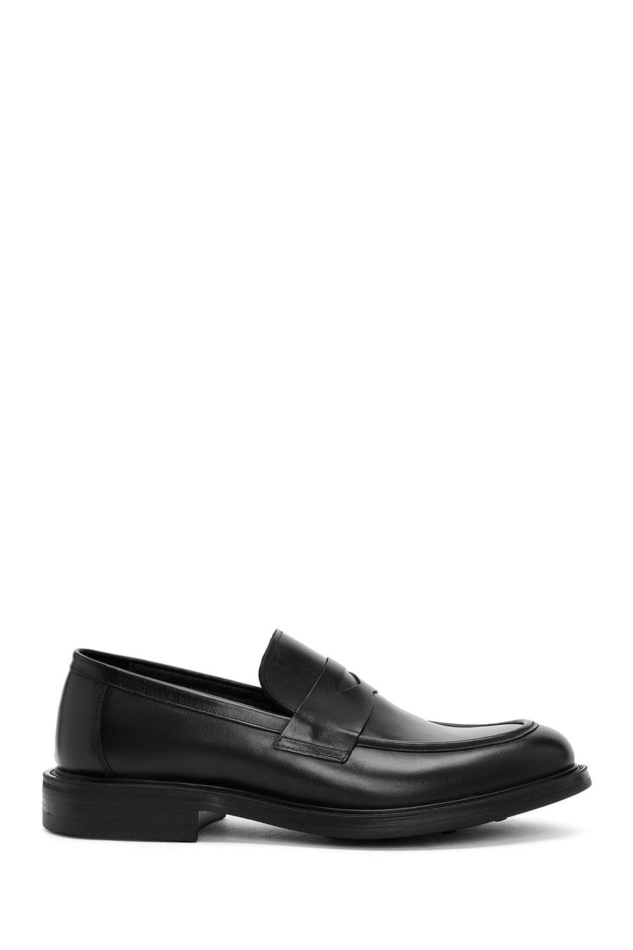 Erkek Siyah Deri Klasik Loafer 25WFD750518 | Derimod