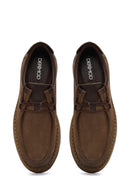 Men Mink Nubuck Leather Casual Shoes | Derimod