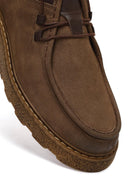 Men Mink Nubuck Leather Casual Shoes | Derimod