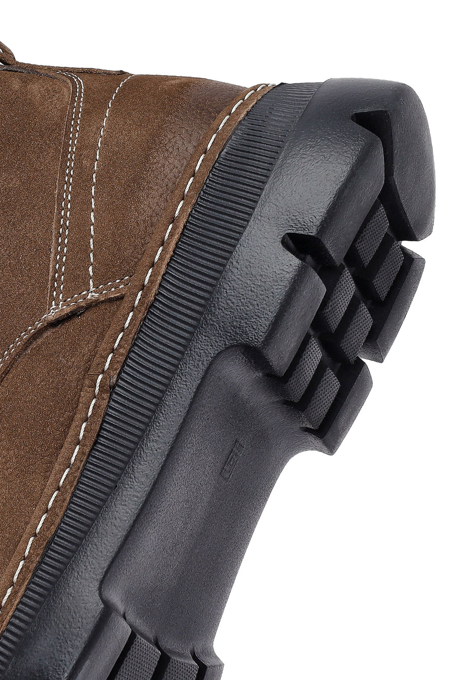 Men's Brown Lace-up Nubuck Leather Casual Boot