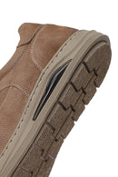Men's Beige Lace-Up Nubuck Leather Sneakers | Derimod