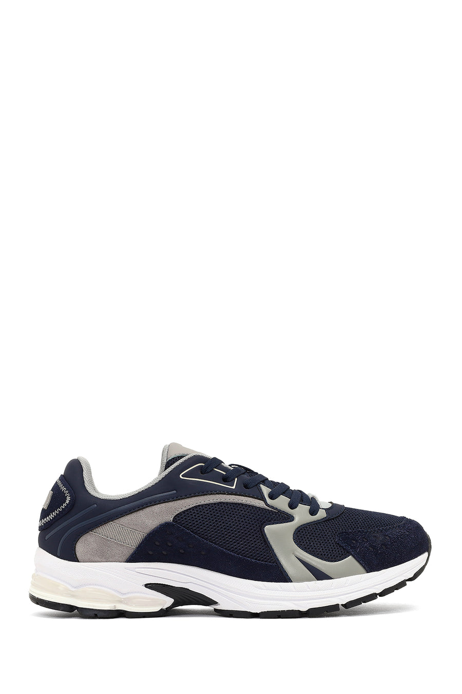 Derimod Studio Erkek Lacivert Bağcıklı Kalın Tabanlı Sneaker 25WFD780314 | Derimod