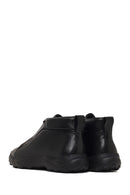 Men's Black Lace-Up Thick-Soled Leather Casual Boot | Derimod